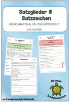 Vorschau - Arbeitsblätter - Der Satz - Satzglieder & Satzzeichen 3./4. Klasse - Deckblatt