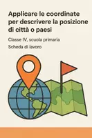 anteprima - Esercizi - Applicare le coordinate per descrivere la posizione di città o paesi - Pagina di copertina