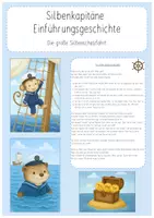 Vorschau - Präsentationen/Tafelbilder - Silbenkapitäne Einführung: Die große Silbenschatzfahrt - Deckblatt