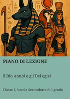 anteprima - Piani di lezione - Il Dio Anubi e gli Dei egizi - Pagina di copertina