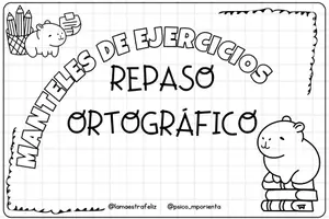 Vista previa - Hojas de trabajo - MANTELES y COLMENAS ortografia - página 1