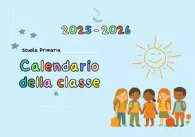anteprima - Flashcard - CALENDARIO DA PARETE PER AULA - Pagina di copertina
