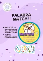 Vista previa - Unidades / Secuencias / Situaciones de Aprendizaje - MATCH! (juego Fonológico -semántico) - Portada
