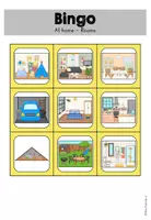 anteprima - Schede informative - At home Rooms (Stanze, Camere) Gioco del bingo - Inglese - Pagina 3
