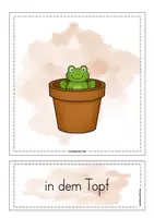 Vorschau - Poster - Präpositionen Bildkarten - Wo ist der Frosch? - Seite 3