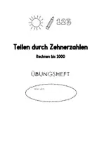 Vorschau - Arbeitsblätter - Division mit Zehnerzahlen. Rechnen bis 1000 - Seite 1