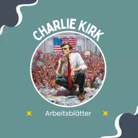 Vorschau - Arbeitsblätter - Sparpaket: Charlie Kirk - Biografie und Ermordung in Utah 2025 - Seite 1