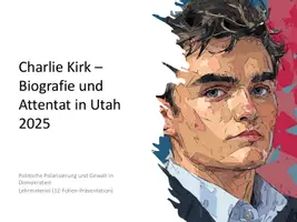 Vorschau - Präsentationen/Tafelbilder - Charlie Kirk - Utah | Präsentation | SEK II - Deckblatt