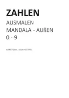 Vorschau - Arbeitsblätter - ZAHLEN AUSMALEN MANDALA AUßEN - 0 bis 9 - KOSTENFREI A4 - Deckblatt