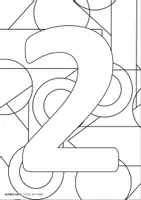 Vorschau - Arbeitsblätter - ZAHLEN AUSMALEN MANDALA AUßEN - 0 bis 9 - KOSTENFREI A4 - Seite 3