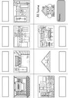 Vorschau - Arbeitsblätter - At home Rooms (Räume, Zimmer) Faltbuch Faltheft - Englisch kostenlos - Seite 2