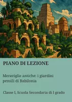 anteprima - Piani di lezione - Meraviglie antiche: i giardini pensili di Babilonia - Pagina di copertina