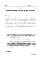 Vorschau - Test - Klausur: Kommunikationsmodell nach Schulz von Thun – Anwendung auf Kafkas Gib’s auf! - Seite 1