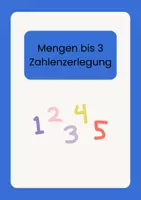 Vorschau - Arbeitsblätter - Zahlenzerlegung im ZR bis 3 + Teacch Mappen - Seite 1