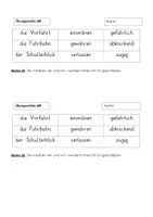 Vorschau - Arbeitsblätter - Lern-/Übungswörtertraining und Übungswörter Fahrrad_Straßenverkehr - Seite 3