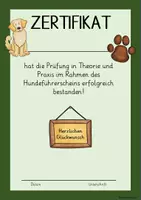 Vorschau - Poster - Urkunde/Zertifikat Hunde AG oder Hundeführerschein - Seite 2