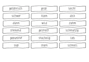 Vorschau - Arbeitsblätter - Adjektive finden - Übung zu Eigenschaftswörtern - Seite 2