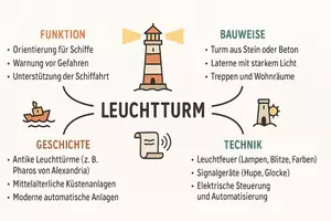 Vorschau - Arbeitsblätter - Arbeitsblatt "Leuchtturm" + Onlineübung & MP3 + Mindmap + Infografik - Seite 3