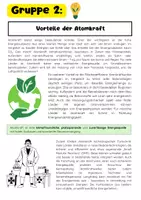 Vorschau - Stundenentwürfe - Atomkraft Gruppenarbeit: Vorteile, Risiken und Zukunft - Seite 3