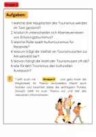 Vorschau - Arbeitsblätter - Tourismus Gruppenarbeit: Wirtschaft, Umwelt & Nachhaltigkeit - Seite 2