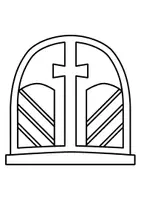 Vorschau - Arbeitsblätter - Ausmalbilder Thema Kirchenfenster - Grundschule - Bastelvorlagen - Seite 3