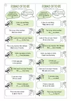Vorschau - Aufgabenkarten - Tandem Activity Englisch: forms of be (positive, negative, questions) - Seite 2