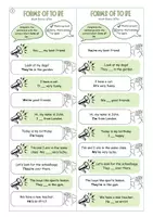 Vorschau - Aufgabenkarten - Tandem Activity Englisch: forms of be (positive, negative, questions) - Seite 3