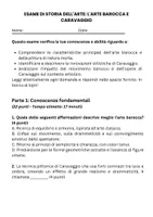 anteprima - Compiti in classe/Test - Baroque art and still life painting: Caravaggio and the Baroque Movement - Pagina 1