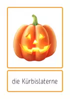 Vorschau - Präsentationen/Tafelbilder - Wortschatz HALLOWEEN - DaZ-DaF-geeignet - 40 Tafelbilder - Seite 2