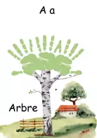 Aperçu - Matériel pour travaux manuels / dessin - Livret Abécédaire d'empreintes - Page 1