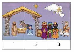 Vorschau - Spiele - Streifenpuzzle: Weihnachtsgeschichte (ZR3, ZR5, ZR10) - Seite 2