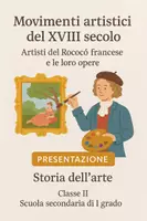 anteprima - Presentazioni / Lavagne - Artisti del Rococò francese e le loro opere - Pagina di copertina