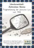 Vorschau - Arbeitsblätter - Literaturwerkstatt: Zerbrochene Stimme - Lyrik nach 1945 - Deckblatt