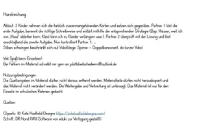 Vorschau - Spiele - Partnerbögen FRESCH- Strategien - Seite 1
