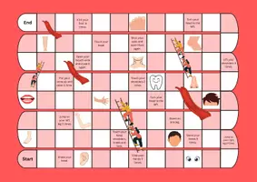 Vorschau - Spiele - Leiterspiel Englisch - "My Body" Young World 1 Unit 2 - Seite 3