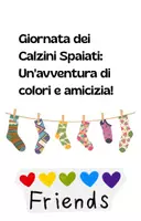 anteprima - Materiale di supporto/inclusione - Giornata dei Calzini Spaiati 1-3^ elementare - Pagina di copertina