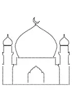 Vorschau - Arbeitsblätter - Prickelbilder / Fensterbilder PAKET Thema Moscheen - Grundschule - Bastelvorlagen - Seite 3