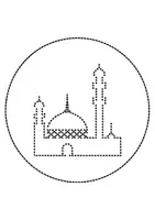 Vorschau - Mal- und Bastelvorlagen - runde Prickelbilder / Fensterbilder Thema Moscheen - Grundschule - Bastelvorlagen - Seite 3