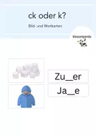 Vorschau - Poster - Wörter mit ck Bild- und Wortkarten - Deckblatt