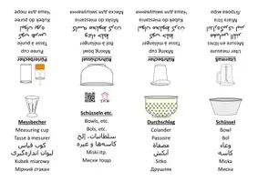 Vorschau - Präsentationen/Tafelbilder - Wörterbuch Schüsseln und Gefäße mit Erklärvideo - Seite 1