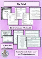 Vorschau - Stundenentwürfe - Die Bibel - ausgearbeitete Einheit - Klasse 3-4 - Deckblatt
