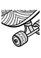 Vorschau - Mal- und Bastelvorlagen - Mandalas Thema Skateboards - Grundschule - Bastelvorlagen - Seite 1