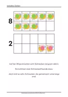 Vorschau - Arbeitsblätter - Lerngeschichten zu den verliebten Zahlen mit Zerlegungskarten - Seite 2