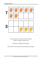 Vorschau - Arbeitsblätter - Lerngeschichten zu den verliebten Zahlen mit Zerlegungskarten - Seite 3