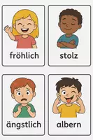 Vorschau - Bildkarten - 12 Gefühlskarten/ Bildkarten für den Unterricht - Seite 2