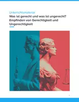 Vorschau - Unterrichtsreihen - Ethik & Religion Unterrichtsmaterial SEK I – Gerechtigkeit und Ungerechtigkeit erleben & reflektieren - Deckblatt