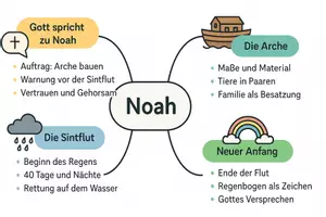 Vorschau - Arbeitsblätter - Arbeitsblätter zum Thema "Noah" + Lösung & MP3 + Mindmap + Infografik - Seite 2