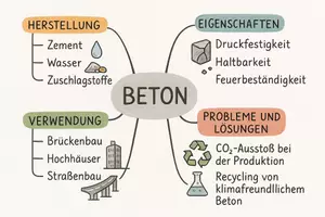 Vorschau - Arbeitsblätter - Arbeitsblatt zum Thema "Beton" + Onlineübung & MP3 + Mindmap + Infografik - Seite 3
