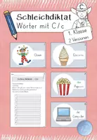 Vorschau - Arbeitsblätter - Schleichdiktat - Wörter mit C/c (1.Klasse) - Deckblatt