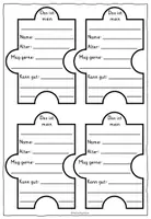 Vorschau - Arbeitsblätter - Familienmitglieder Klasse 3-6 / Familie STECKBRIEF PUZZLE - Seite 3